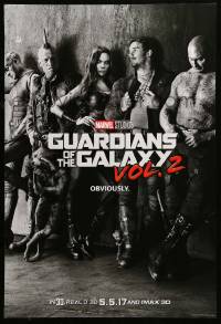 9g414 GUARDIANS OF THE GALAXY VOL. 2 teaser DS 1sh 2017 Chris Pratt, Saldana, Rooker, cast image!