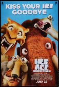 9g458 ICE AGE: COLLISION COURSE style C int'l advance DS 1sh 2016 kiss your ice goodbye, great tagline!