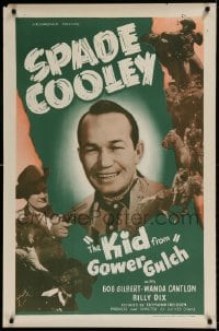 9g528 KID FROM GOWER GULCH 1sh 1949 western cowboy Spade Cooley, Bob Gilbert, western action!