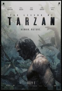 9g561 LEGEND OF TARZAN teaser DS 1sh 2016 David Yates, Alexander Skarsgard In the title role!