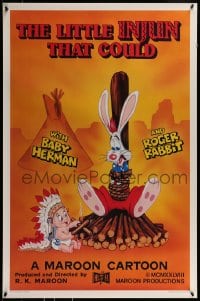 9g573 LITTLE INJUN THAT COULD Kilian 1sh 1988 Roger Rabbit & Baby Herman, Native American art!