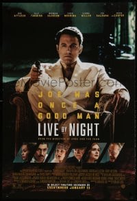 9g575 LIVE BY NIGHT advance DS 1sh 2017 Ben Affleck as Joe was once a good man, cast images!