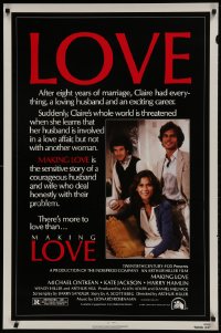9g608 MAKING LOVE 1sh 1982 Arthur Hiller, Michael Ontkean, Kate Jackson, Harry Hamlin!