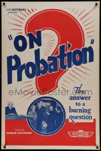 9g688 ON PROBATION 1sh R1940s Monte Blue, Lucile Browne, the answer to a burning question!