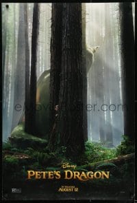 9g712 PETE'S DRAGON teaser DS 1sh 2016 great image of Oakes Fegley in the title role in forest!