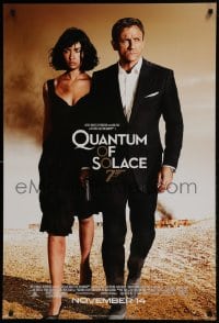 9g035 QUANTUM OF SOLACE advance DS 1sh 2008 Daniel Craig as James Bond, sexy Olga Kurylenko!