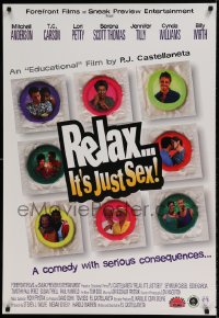 9g743 RELAX IT'S JUST SEX 1sh 1998 Anderson, Carson, a comedy with serious consequences...!