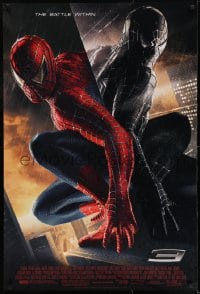 9g846 SPIDER-MAN 3 1sh 2007 Raimi, Tobey Maguire, great image in different suits, battle within!
