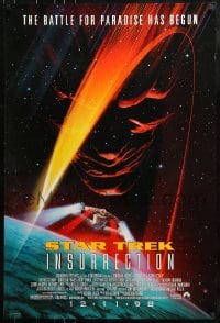 9g869 STAR TREK: INSURRECTION advance DS 1sh 1998 sci-fi image of the Enterprise and F. Murray Abraham!