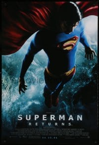 9g893 SUPERMAN RETURNS advance DS 1sh 2006 06.30 style, Bryan Singer, image of Routh in space!