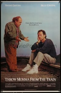 9g912 THROW MOMMA FROM THE TRAIN 1sh 1987 Danny DeVito asks Billy Crystal for a favor!