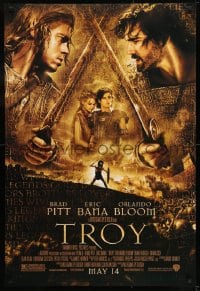 9g931 TROY advance DS 1sh 2004 Eric Bana, Orlando Bloom, Brad Pitt as Achilles!