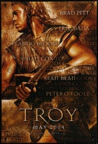 9g932 TROY teaser DS 1sh 2004 Eric Bana, Orlando Bloom, Brad Pitt as Achilles!