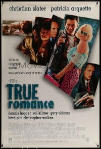 9g935 TRUE ROMANCE 1sh 1993 Christian Slater, Patricia Arquette, by Quentin Tarantino!