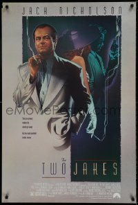 9g943 TWO JAKES 1sh 1990 cool full-length art of smoking Jack Nicholson by Rodriguez!