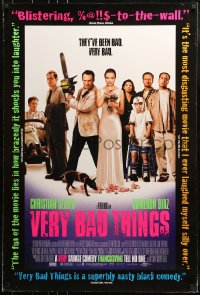 9g953 VERY BAD THINGS advance DS 1sh 1998 Cameron Diaz, Jon Favreau, Christian Slater