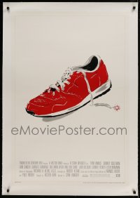 9h104 MAN WITH ONE RED SHOE linen style A revised 1sh 1985 Tom Hanks, great minimalist design!