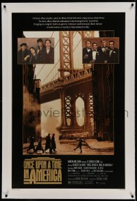 9h122 ONCE UPON A TIME IN AMERICA linen 1sh 1984 Robert De Niro, James Woods, Sergio Leone!