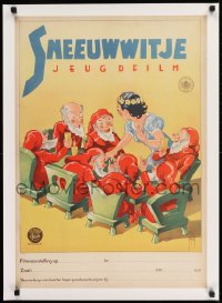 9j121 SCHNEEWITTCHEN UND DIE SIEBEN ZWERGE Dutch 1943 Jacob Jansma art of Snow White & dwarfs!