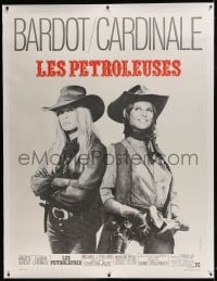 9j044 LEGEND OF FRENCHIE KING linen French 1p 1971 cowgirls Claudia Cardinale & Brigitte Bardot!