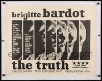 9j114 LA VERITE linen 1/2sh 1961 super sexy Brigitte Bardot, Henri-Georges Clouzot, The Truth!