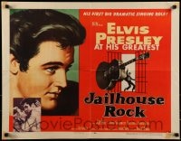 9k059 JAILHOUSE ROCK 1/2sh 1957 classic art of rock & roll king Elvis Presley by Bradshaw Crandell!