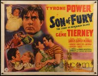9k029 SON OF FURY 1/2sh 1942 Tyrone Power as Benjamin Blake, Gene Tierney, Frances Farmer, rare!