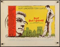 9k063 SWEET SMELL OF SUCCESS style A 1/2sh 1957 Burt Lancaster as Hunsecker, Tony Curtis as Falco!