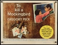 9k066 TO KILL A MOCKINGBIRD 1/2sh 1963 Gregory Peck classic, Harper Lee's famous novel!