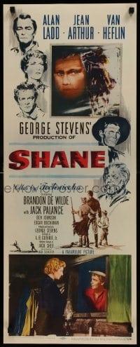 9k048 SHANE insert 1953 classic western, Alan Ladd, Jean Arthur, Van Heflin, Brandon De Wilde