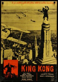 9k188 KING KONG Italian 19x27 pbusta R1961 airplanes attacking giant ape on Empire State Building!