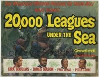 9k015 20,000 LEAGUES UNDER THE SEA 11x14 standee 1955 Jules Verne classic, art from the posters!
