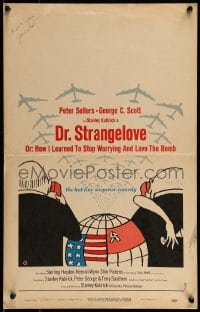9k157 DR. STRANGELOVE signed WC 1964 by George C. Scott, Stanley Kubrick classic, Tomi Ungerer art!
