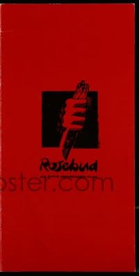 9k140 ROSEBUD screening program 1975 Otto Preminger, Saul Bass art on the front and back covers!