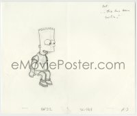 9m089 SIMPSONS animation drawing 2000s cartoon pencil drawing of Bart saying this has been terrific!