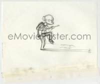 9m099 SIMPSONS animation drawing 2000s cartoon pencil drawing of Mr. Burns dancing with cane!