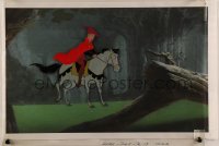 9m078 SLEEPING BEAUTY animation cel 1959 Prince Phillip on his horse, Walt Disney cartoon classic!