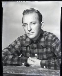 9m497 BING CROSBY group of 2 8x10 negatives 1930s great head & shoulders portraits of the crooner!