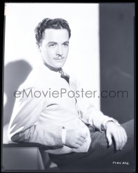 9m502 CHARLES BUDDY ROGERS 8x10 negative 1930s great seated portrait of the leading man!