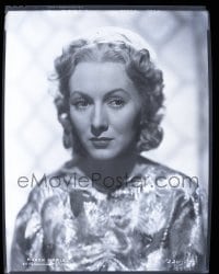 9m513 KAREN MORLEY 8x10 negative 1930s head & shoulders portrait wearing shimmering blouse!
