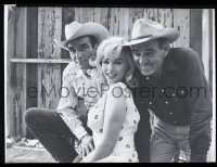 9m492 MISFITS group of 4 8x10 negatives 1961 sexy Marilyn Monroe, Clark Gable, Montgomery Clift!