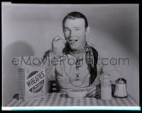 9m521 ROY ROGERS 8x10 negative 1970s the famous cowboy star in an ad for Wheaties cereal!