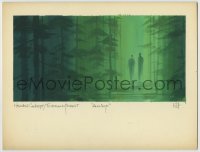 9m136 ALWAYS signed 8x10 concept art 1989 watercolor of the Emerald Forest by James Hegedus!