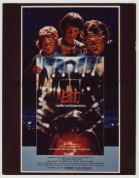 9m006 E.T. THE EXTRA TERRESTRIAL 9x14 mock up poster F 1982 rejected art of kids holding poster!