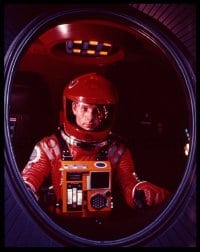 9m296 2001: A SPACE ODYSSEY group of 12 4x5 transparencies 1968 Gary Lockwood, Keir Dullea, Kubrick!