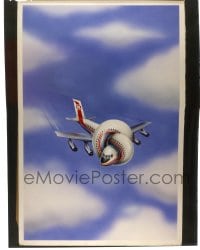 9m200 AIRPLANE 8x10 transparency 1980 classic Robert Grossman artwork used on the posters!