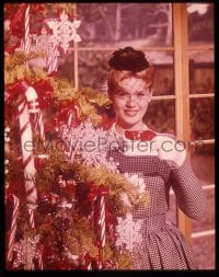 9m378 CONNIE STEVENS 4x5 transparency 1961 great smiling Christmas portrait when she made Parrish!