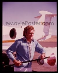 9m392 EVEL KNIEVEL PORTRAIT OF A DAREDEVIL 4x5 transparency 1975 great c/u of the famous stuntman!