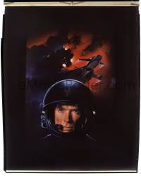 9m225 FIREFOX 8x10 transparency 1982 Charles deMar art of Clint Eastwood for the one-sheet!