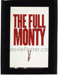 9m230 FULL MONTY 8x10 transparency 1997 great image of the title with zippers, male strippers!